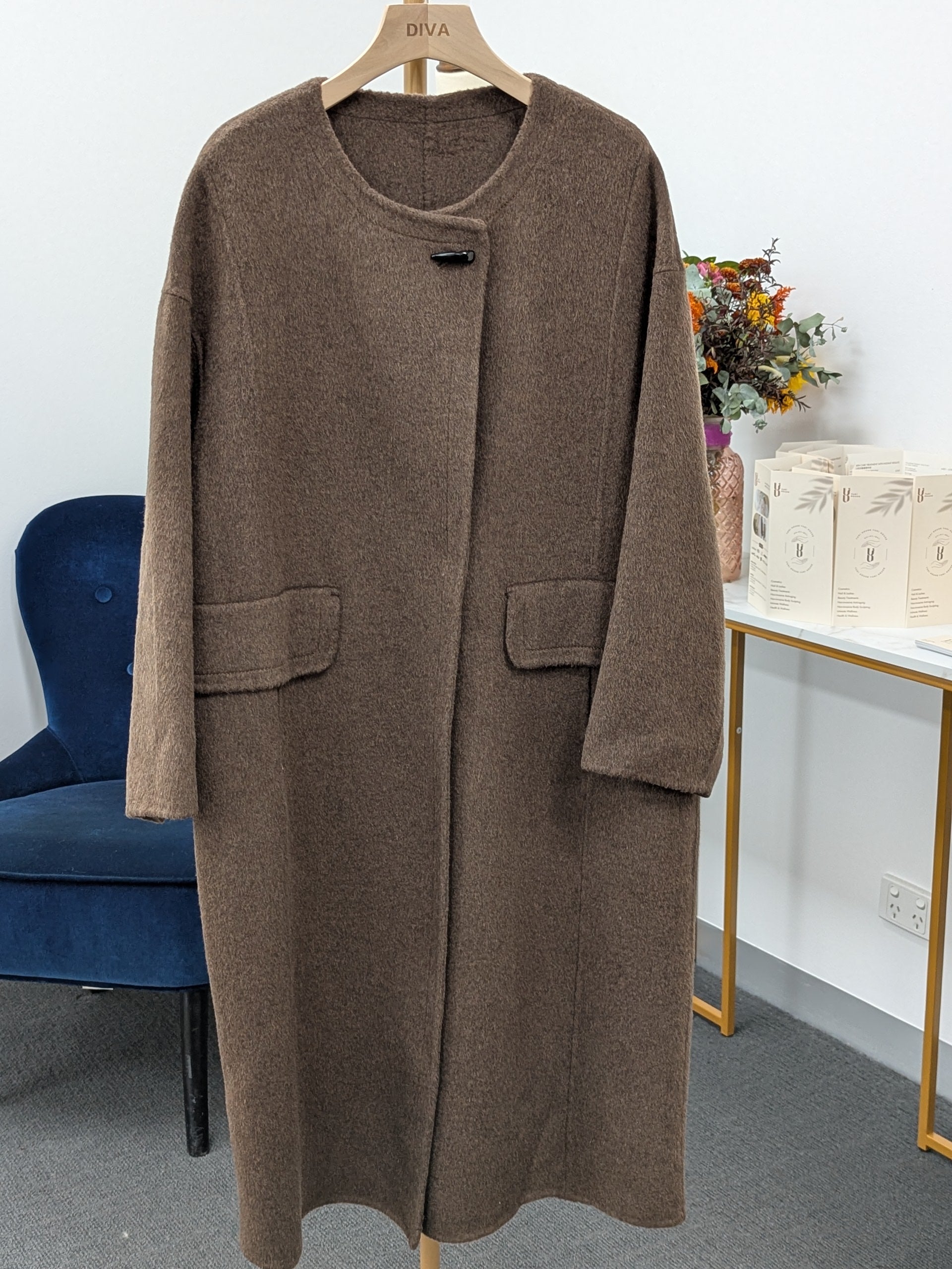 Pure Wool Coat Warehouse Try-On Welcome 212 Size S8-12 100% Wool