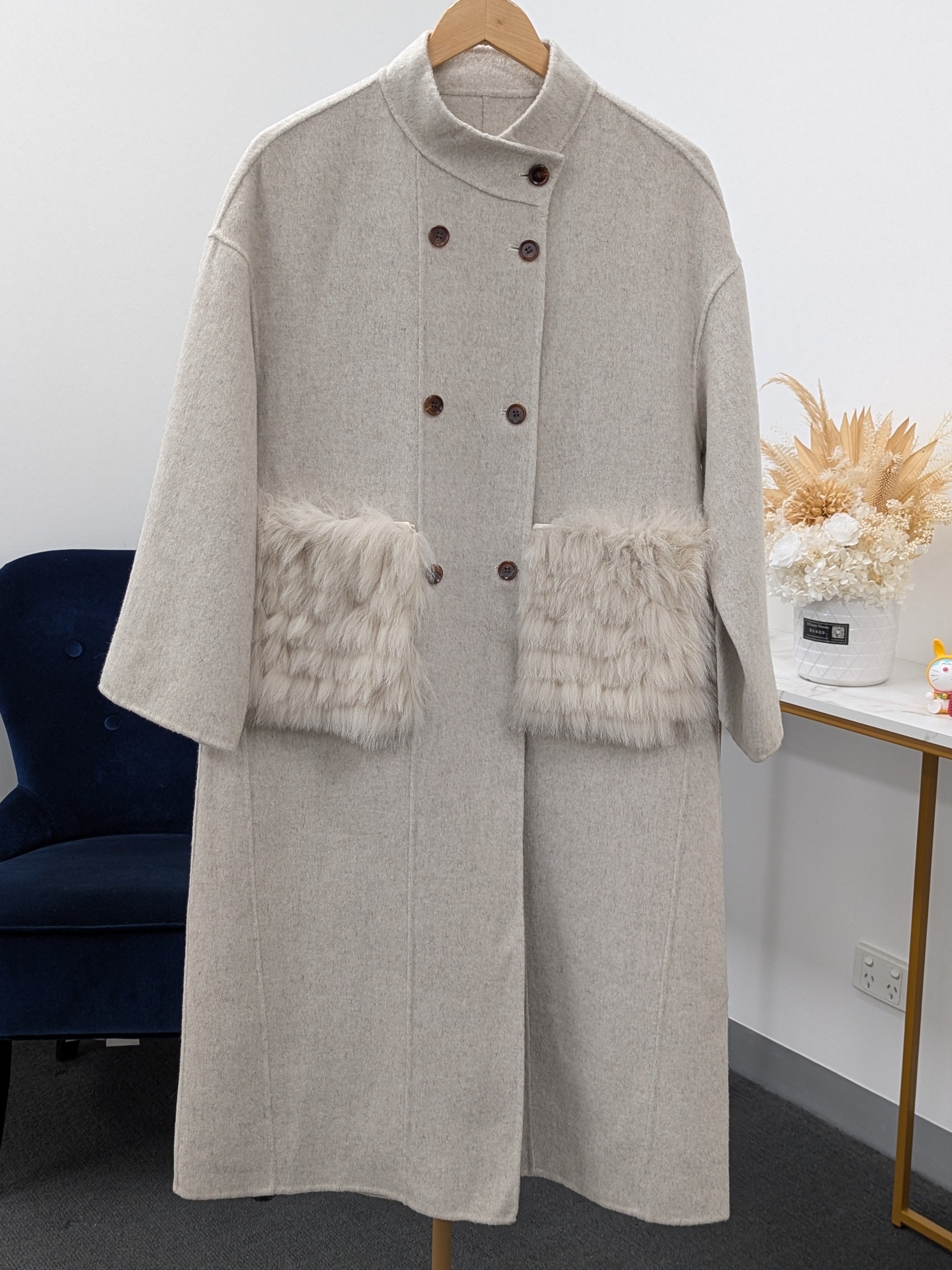 100% Wool Coat Women Warehouse Try-On Welcome 241