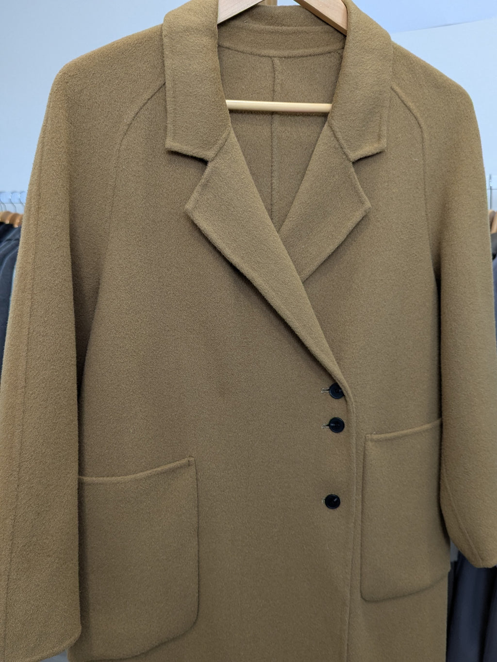 031 100% Wool Coat Tan