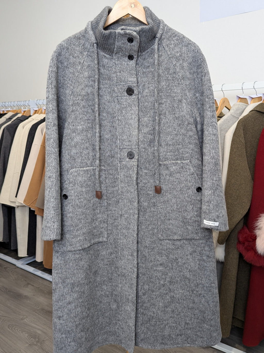 131 70% Wool Coat Grey
