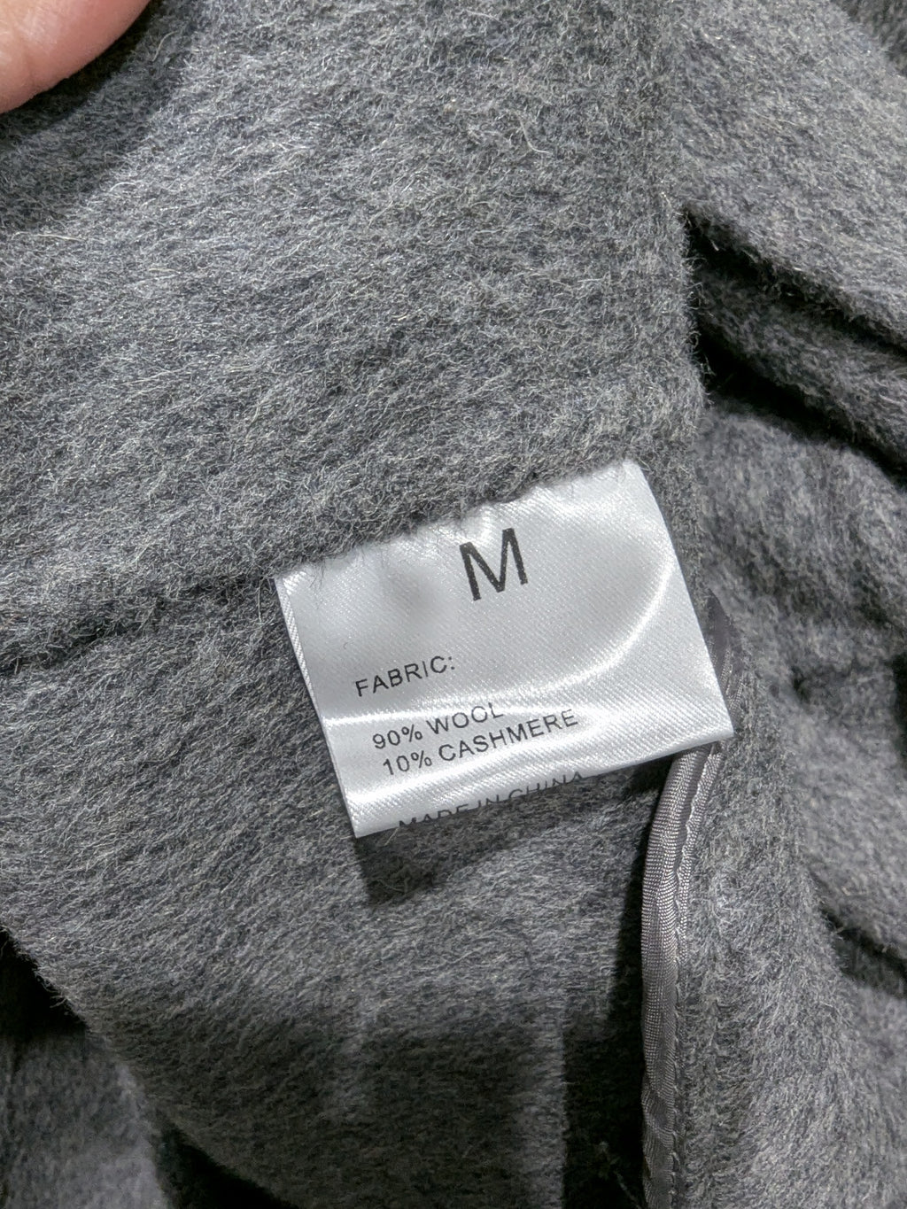 002 Cashmere blend Grey