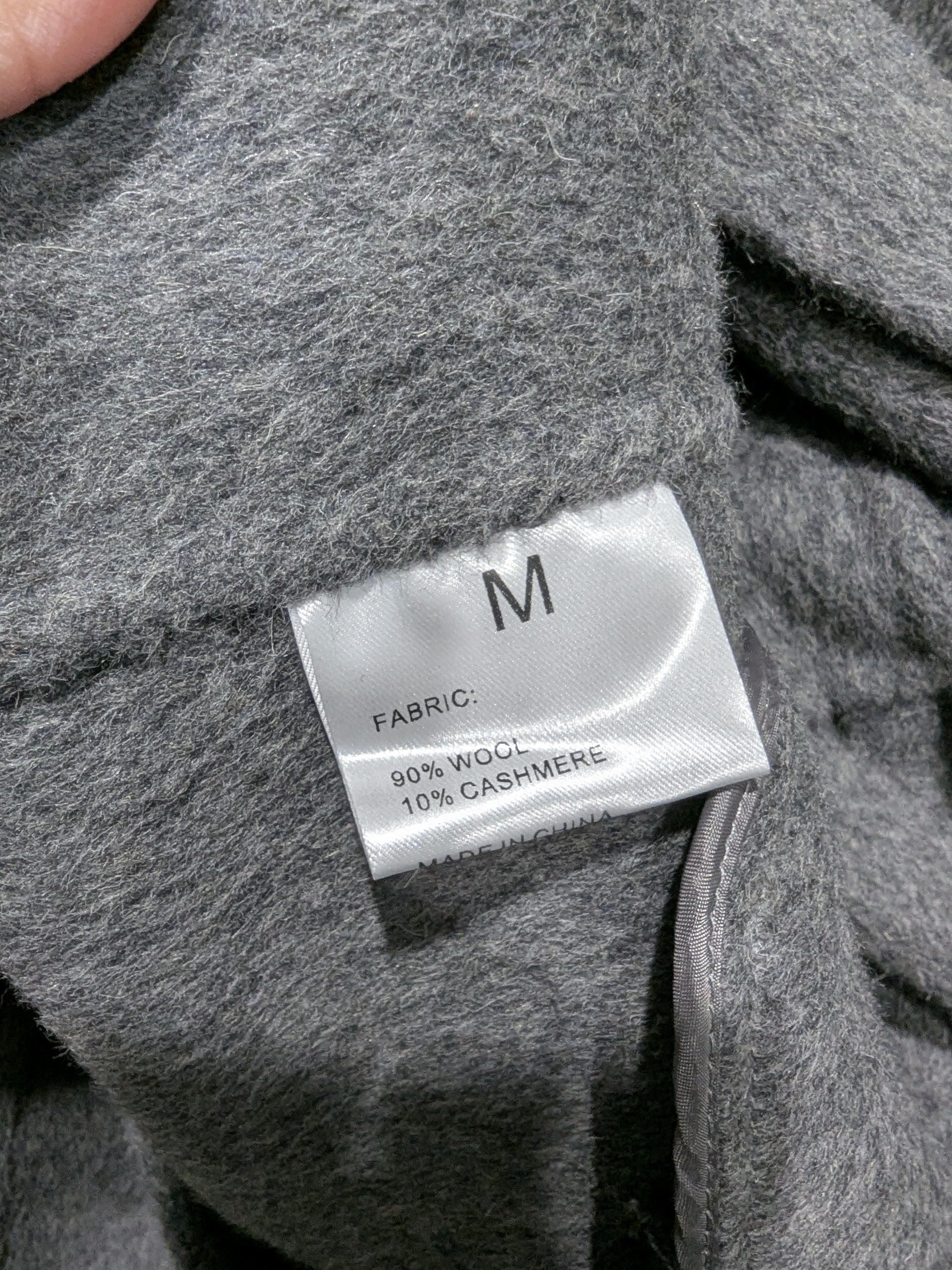 002 Cashmere blend Grey