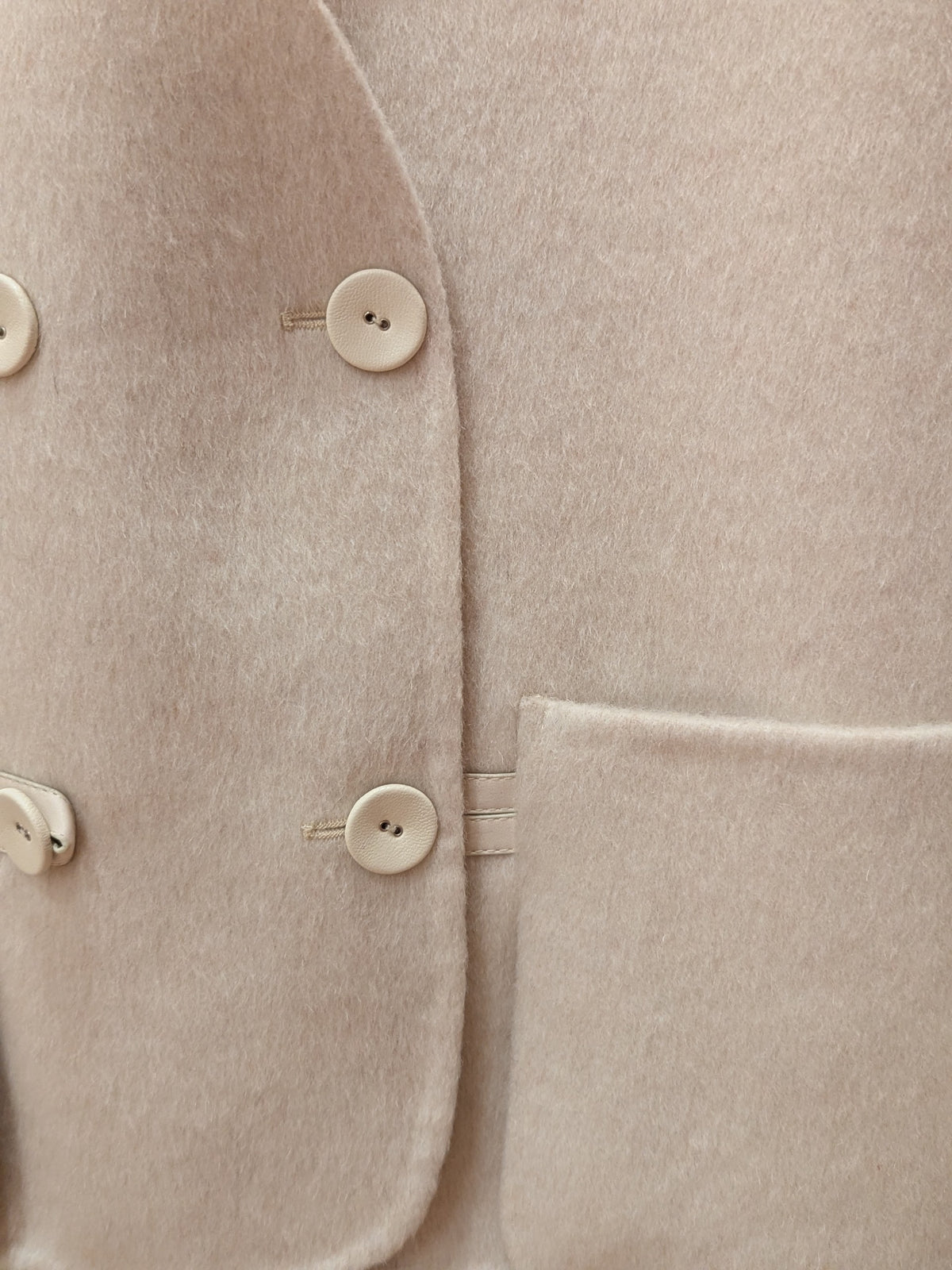 080 80% Wool Coat S 10-14 Beige
