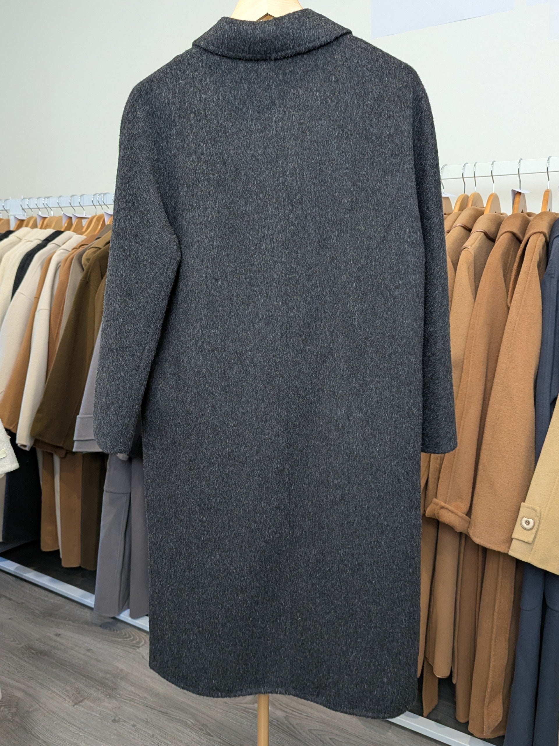 019 90% wool Rabbit Fur Yak wool Charcoal