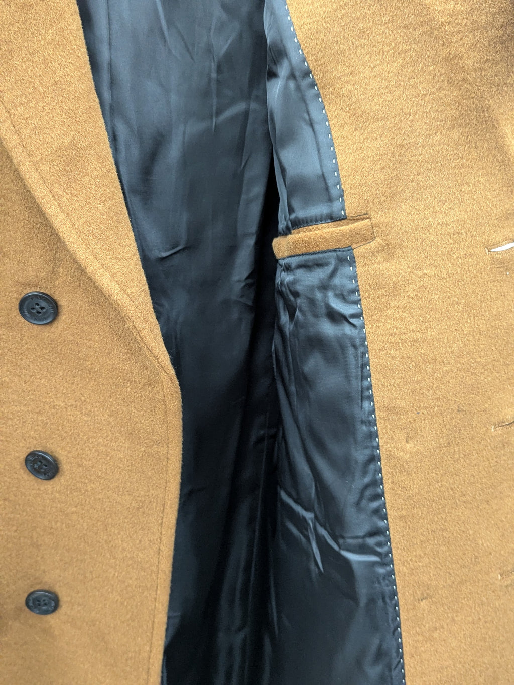 018 Men's 51% Wool Coats Black Grey Tan