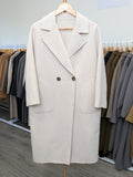 025 100% Wool Coat Cream