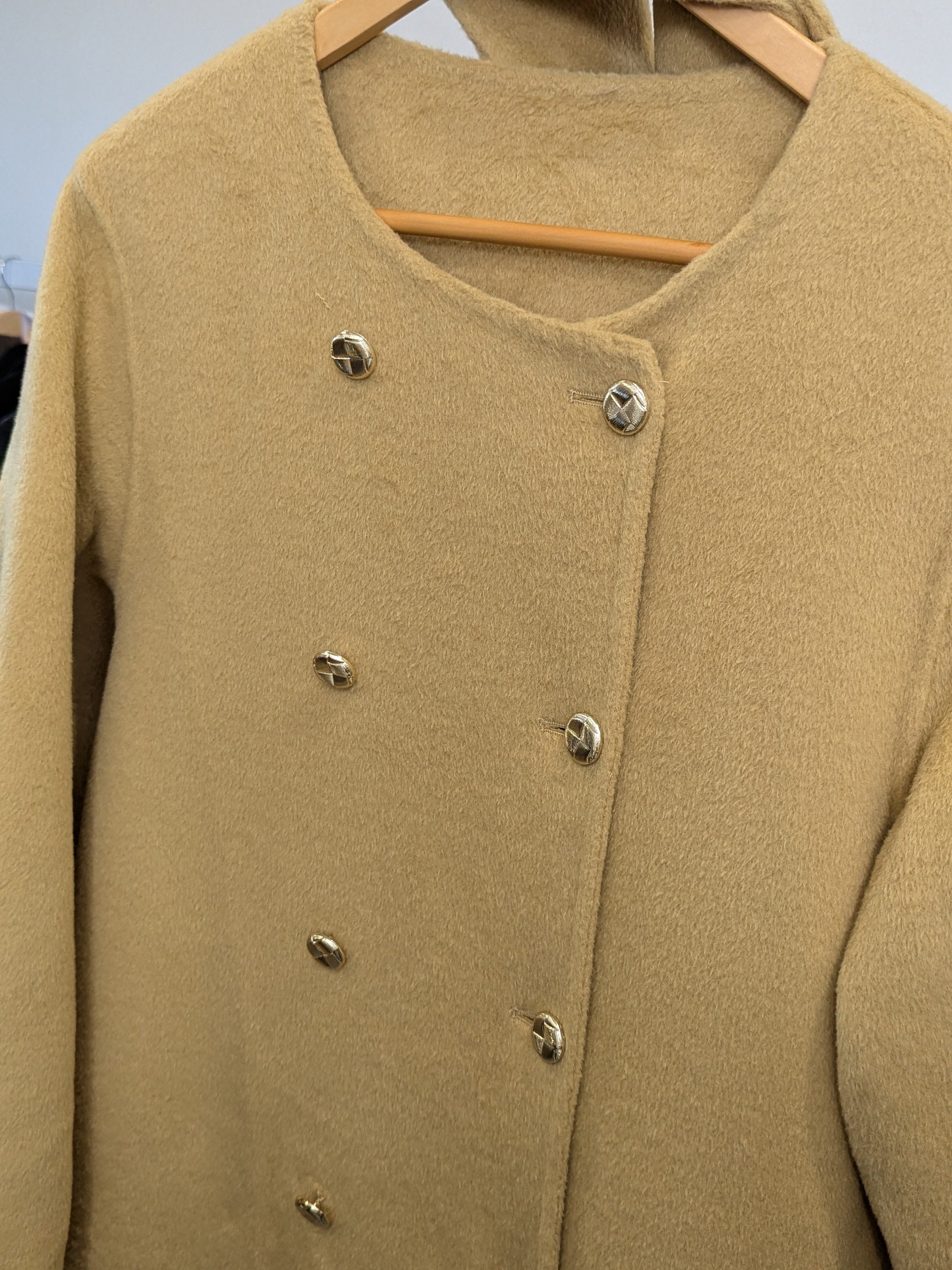 191 100% Wool Coat Yellow