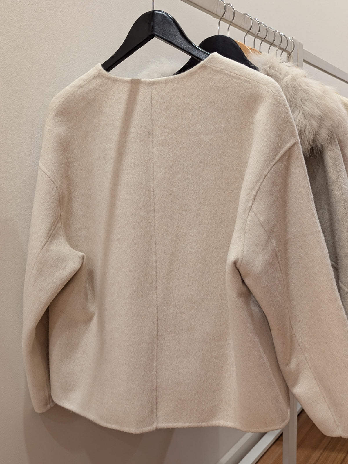 080 80% Wool Coat S 10-14 Beige