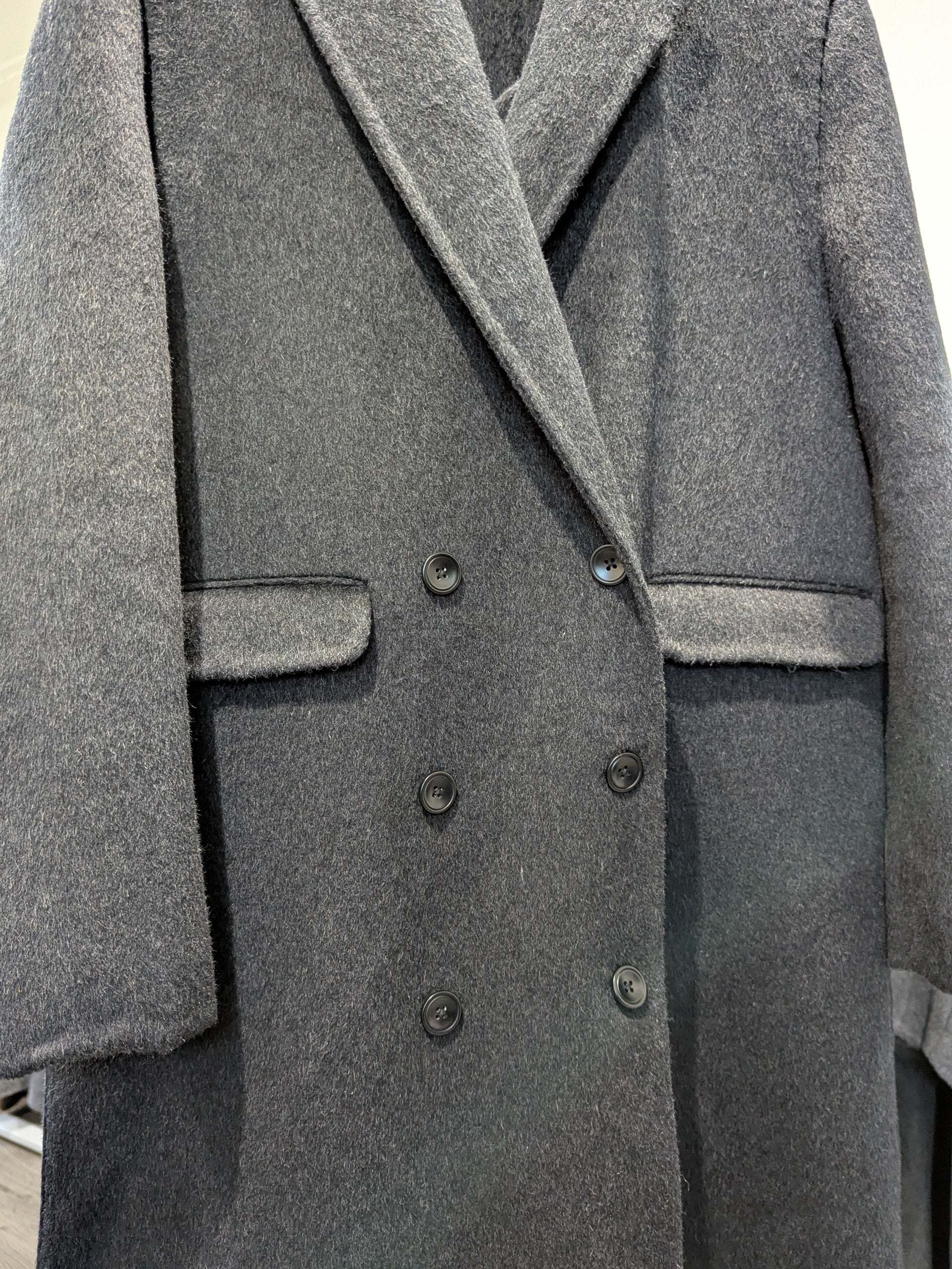 149 100% Wool Coat Charcoal M 8-12