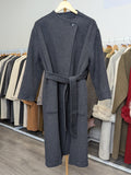 185 100% Wool Coat Dark Grey