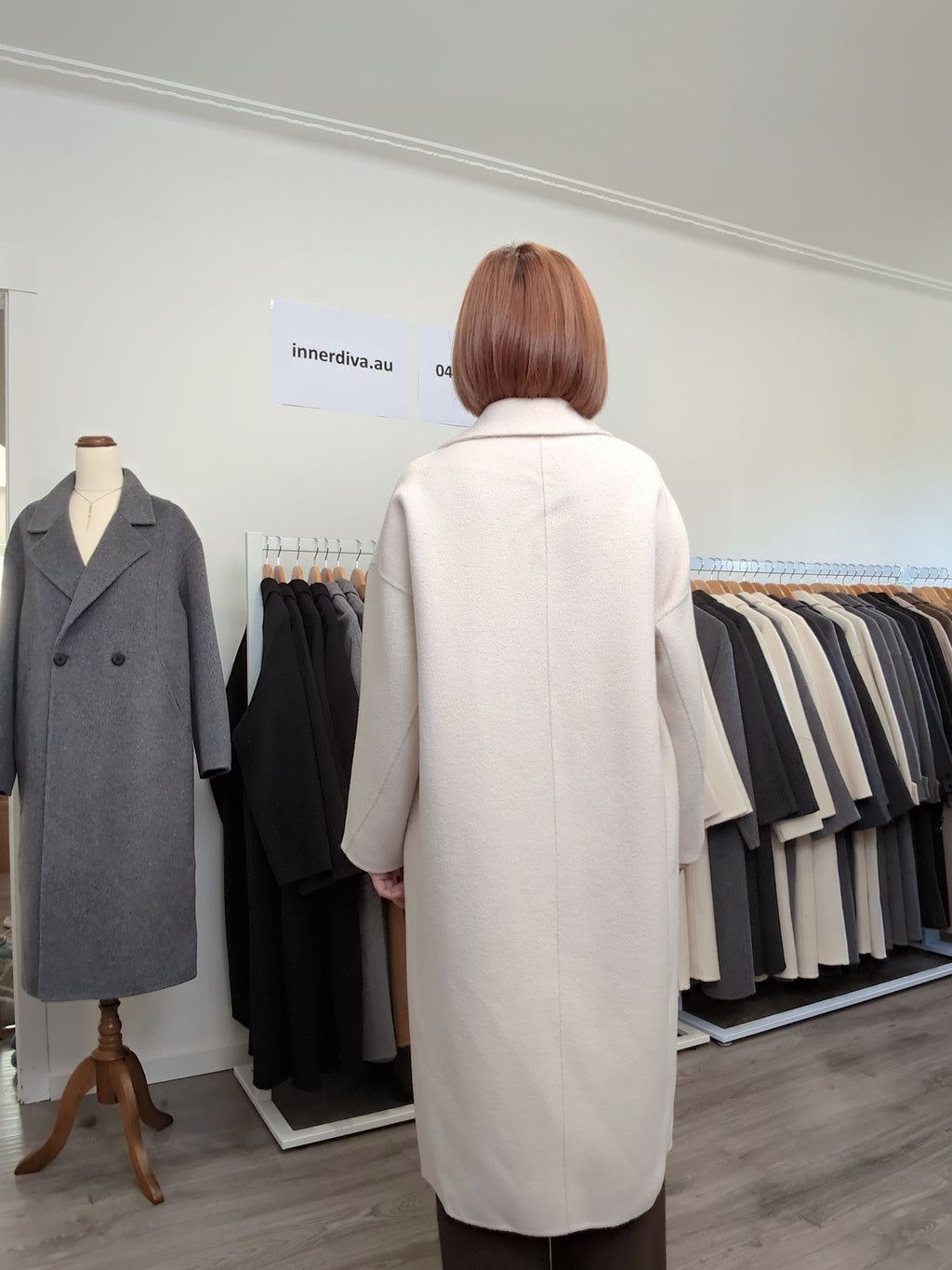 025 100% Wool Coat Cream