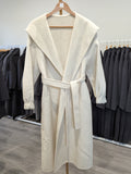 166 100% Wool Coat Beige S 6-8