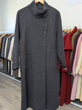 108 70% Wool Coat Dark Grey