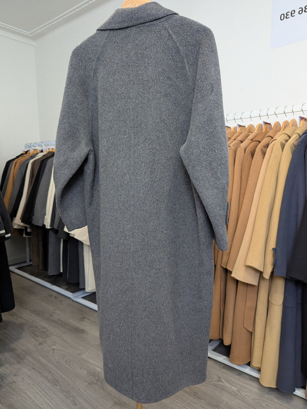 131 70% Wool Coat Grey S 10-14