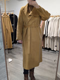 142 100% Wool Coat Mustard Yellow S 6-8 M 10-12