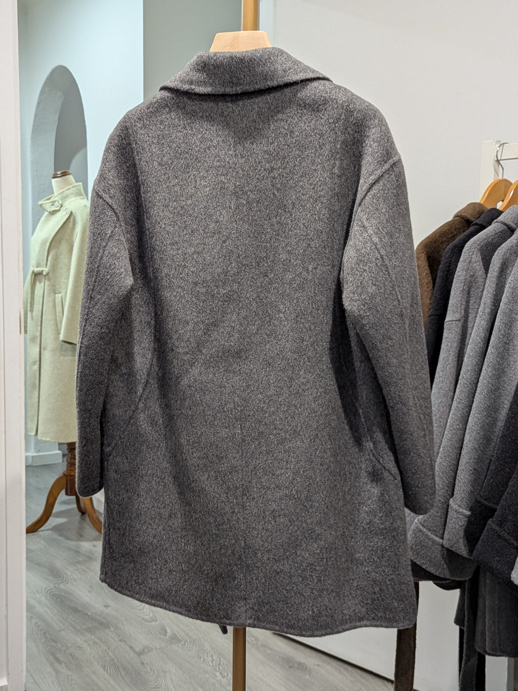 016 100% Wool Coat Grey