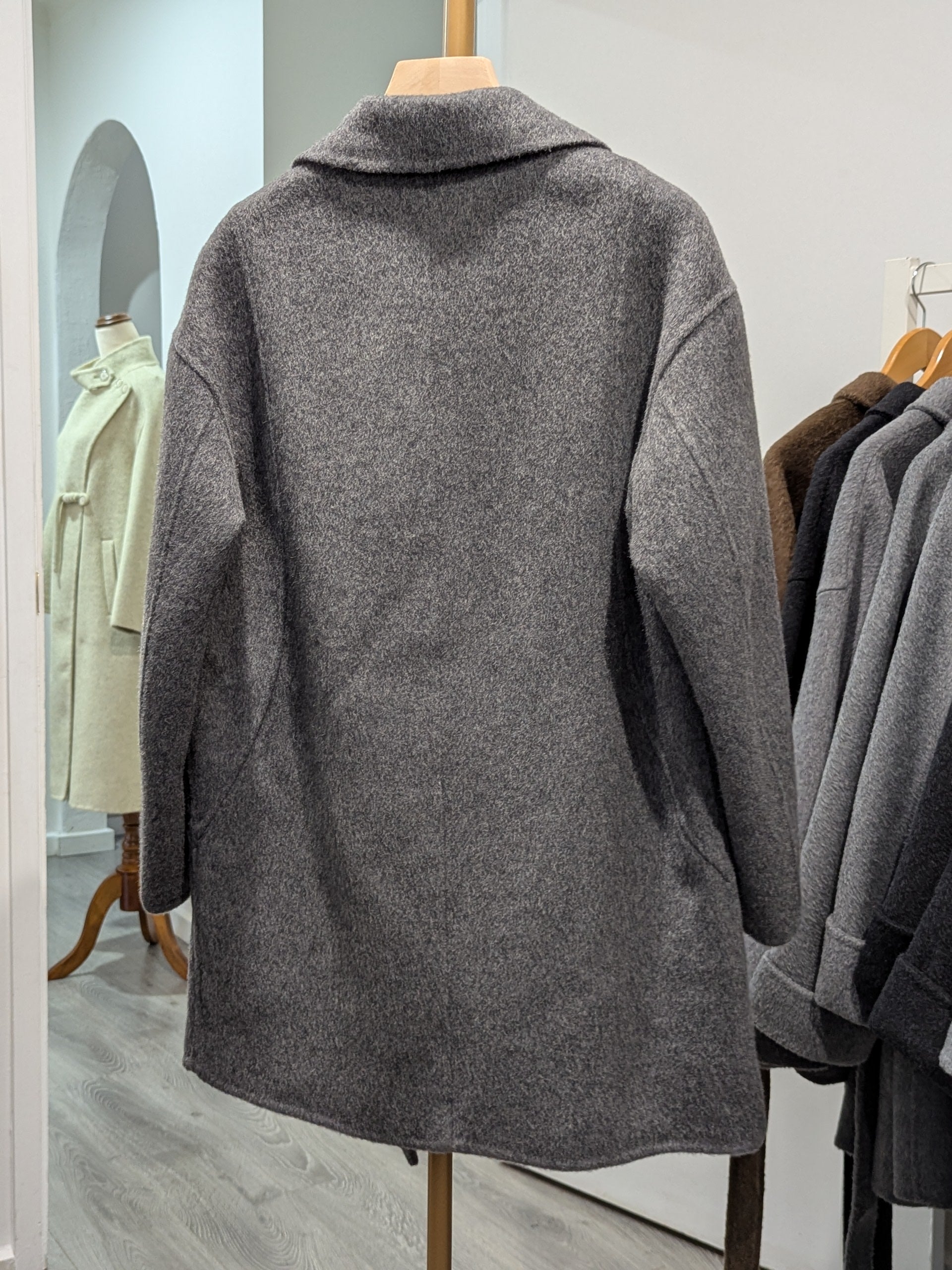 016 100% Wool Coat Grey