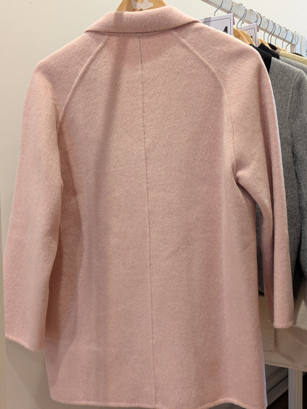 067 100% Wool Coat Pink S 8-12