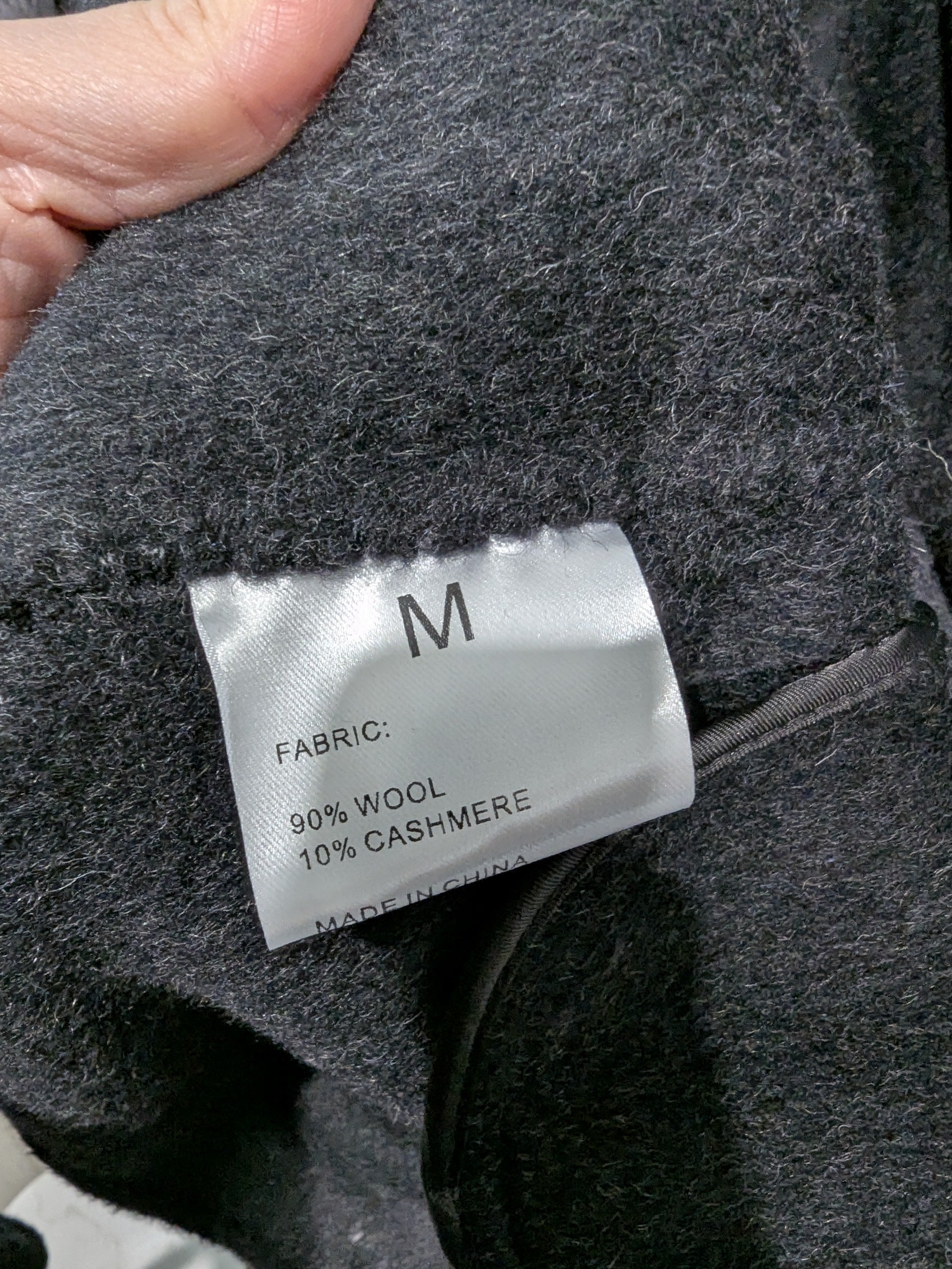 002 Cashmere blend Charcoal