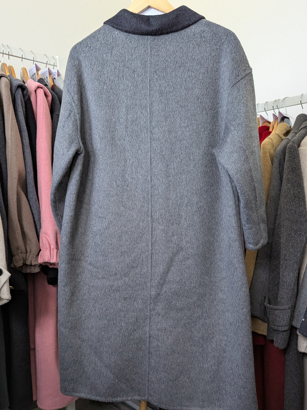 202 100% Wool Coat Grey S 8-10