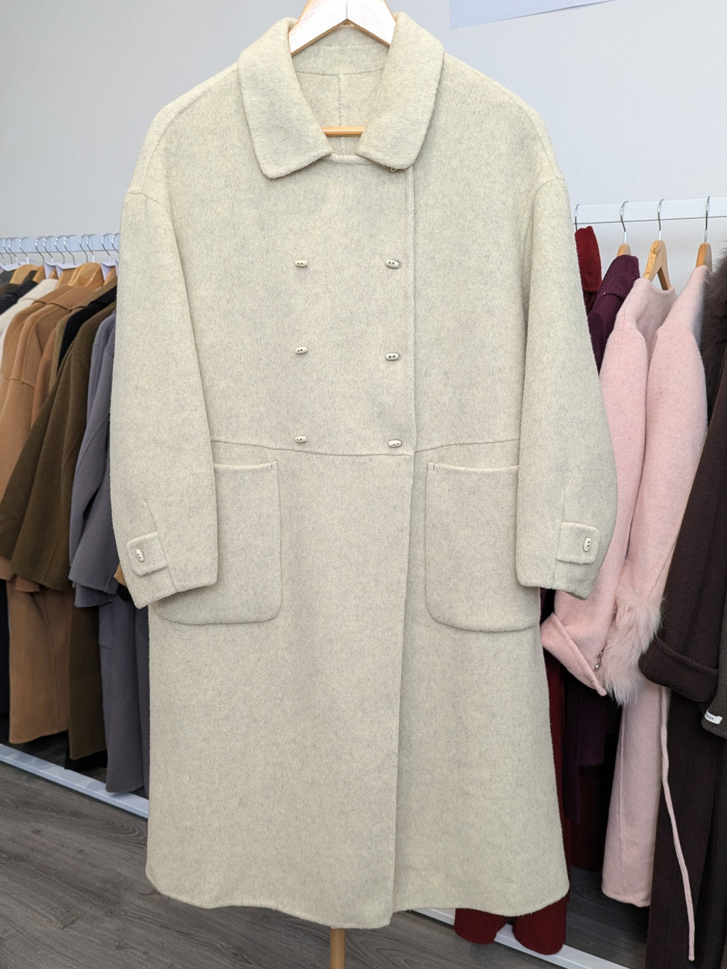 165 75% Wool Coat Green