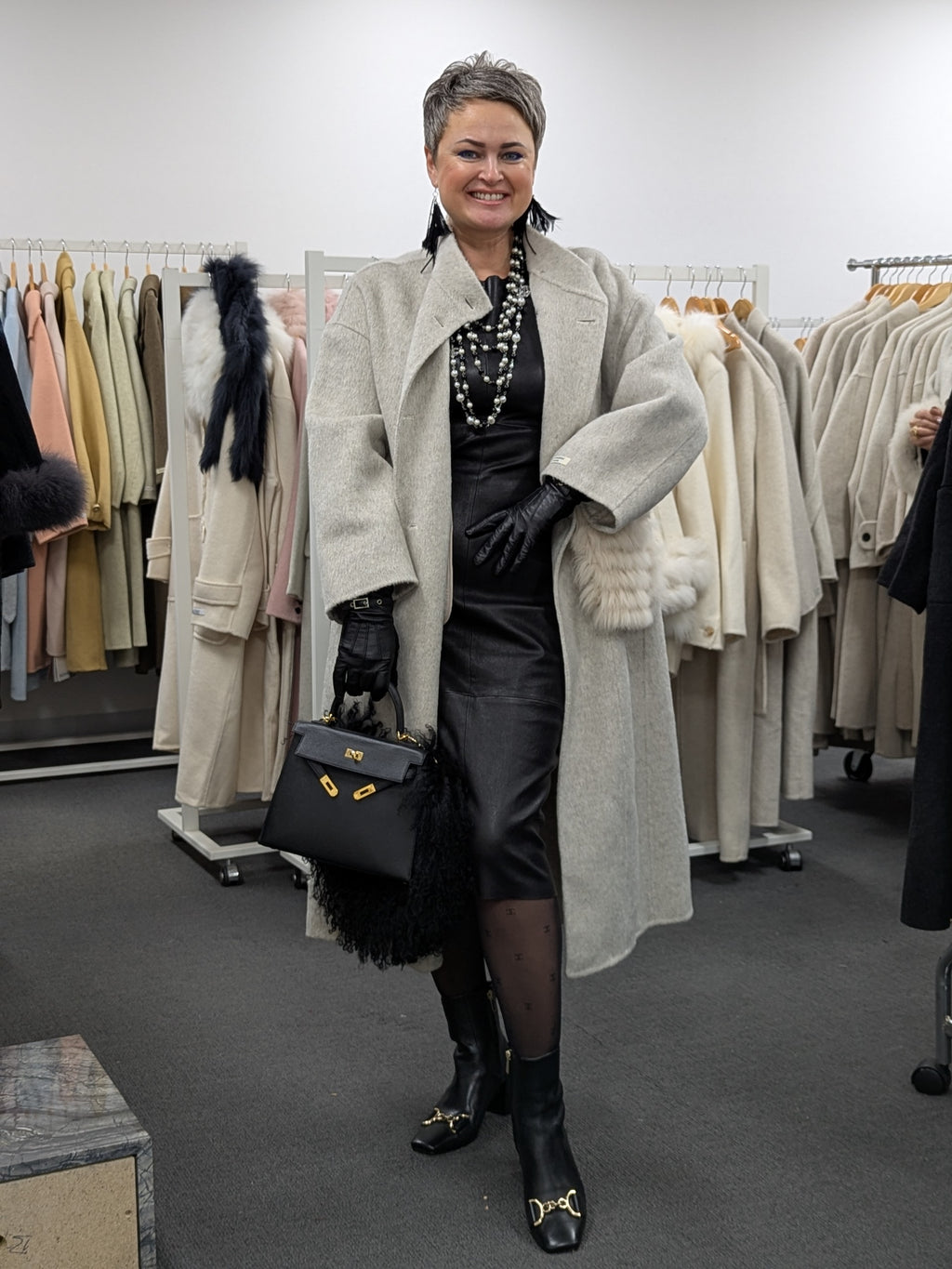 100% Wool Coat Women Warehouse Try-On Welcome 241