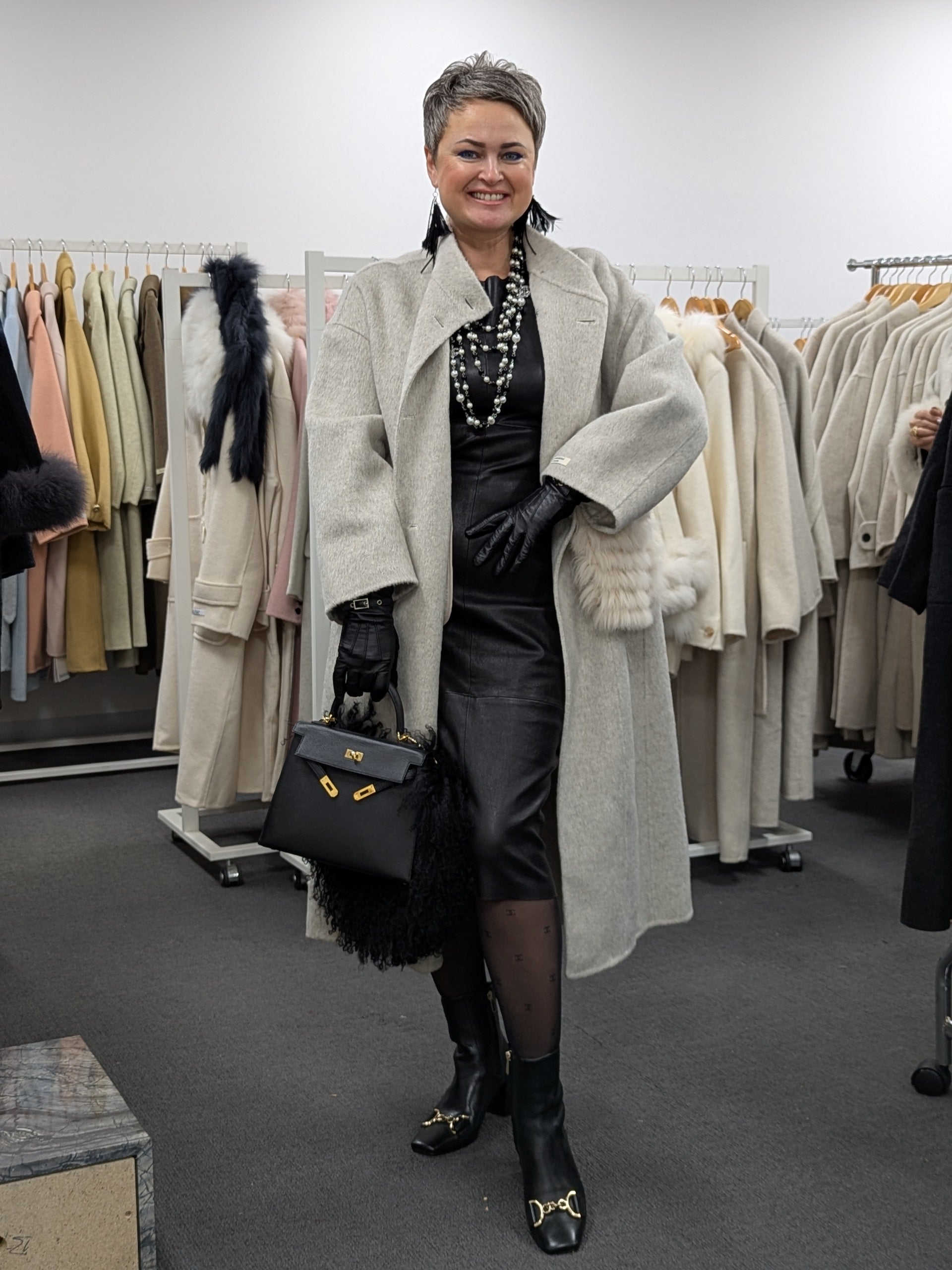 100% Wool Coat Women Warehouse Try-On Welcome 241