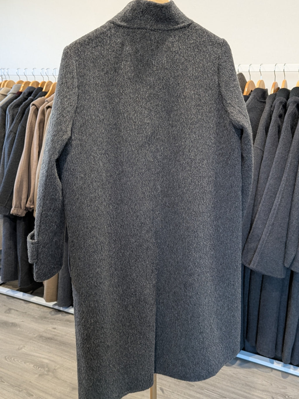 195 67% Wool Coat Dark grey S 6-10