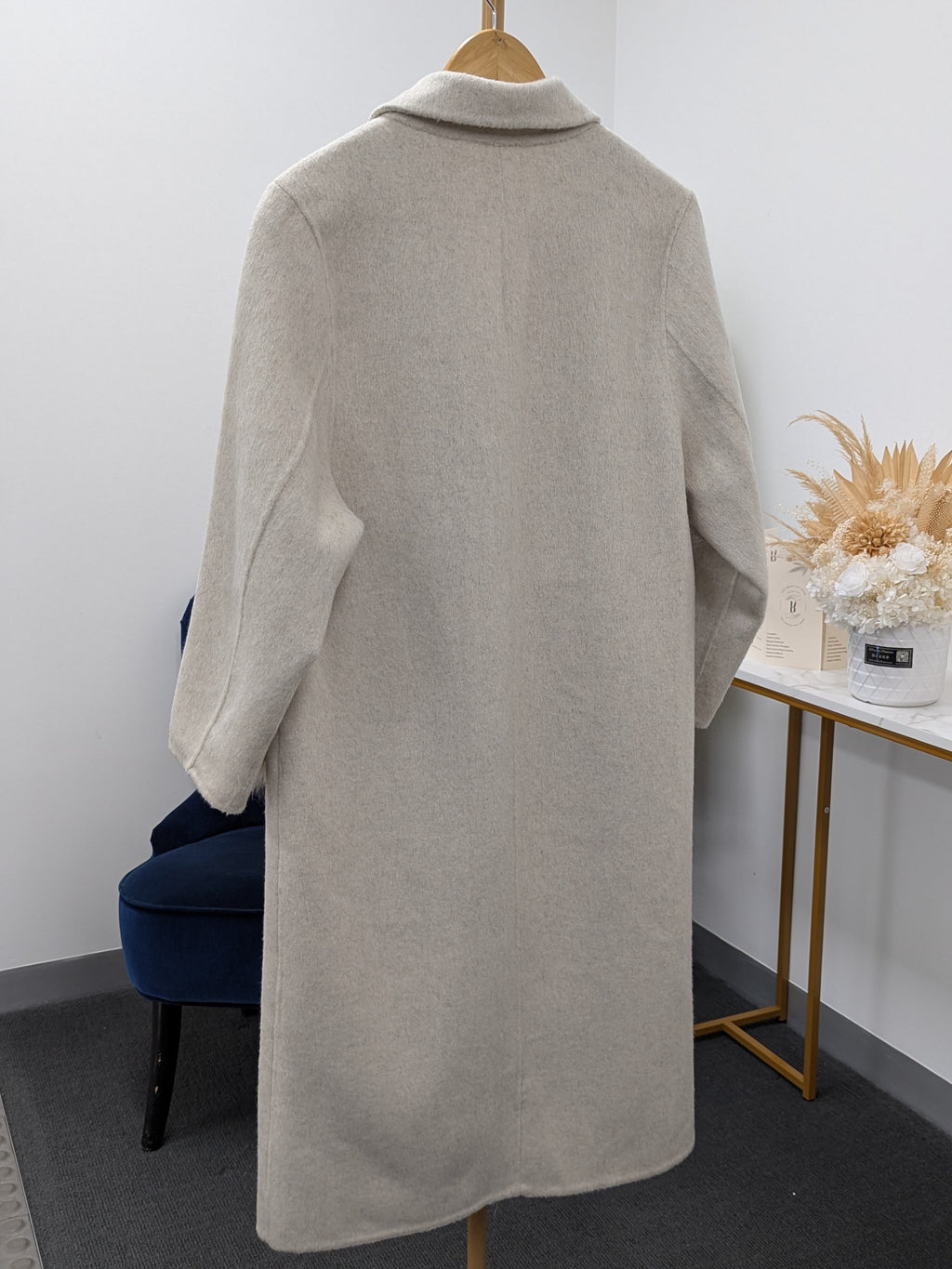 Fur trims 100% Wool Coat Women Warehouse Try-On Welcome 246