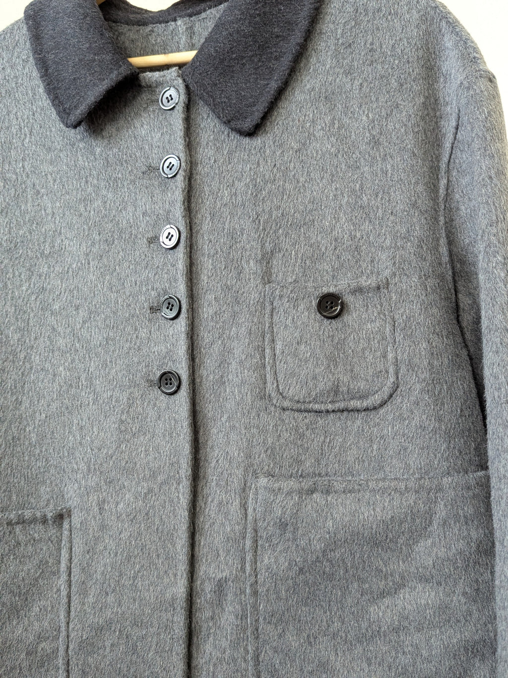 202 100% Wool Coat Grey S 8-10