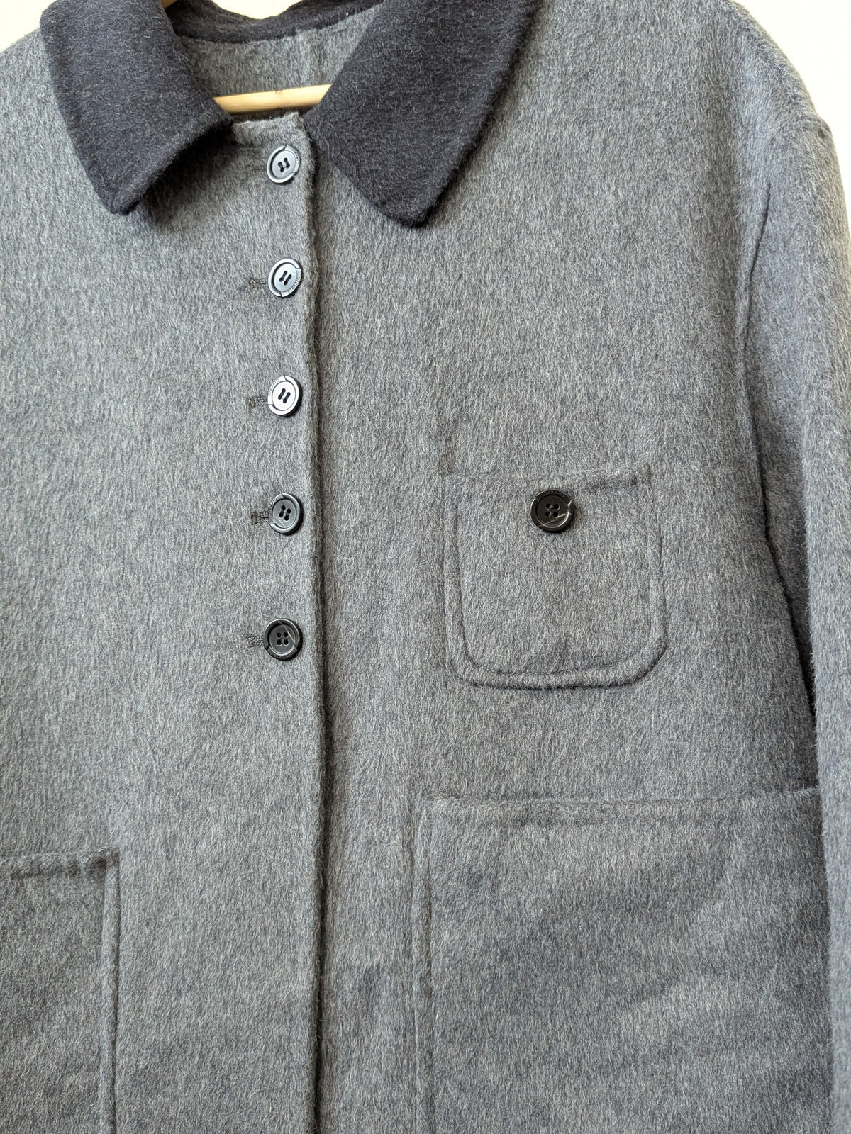 202 100% Wool Coat Grey S 8-10