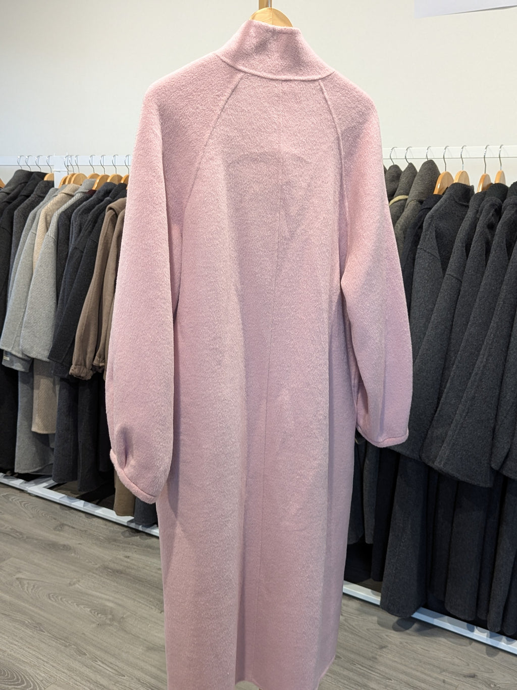 198 100% Wool Coat Pink M 10-14