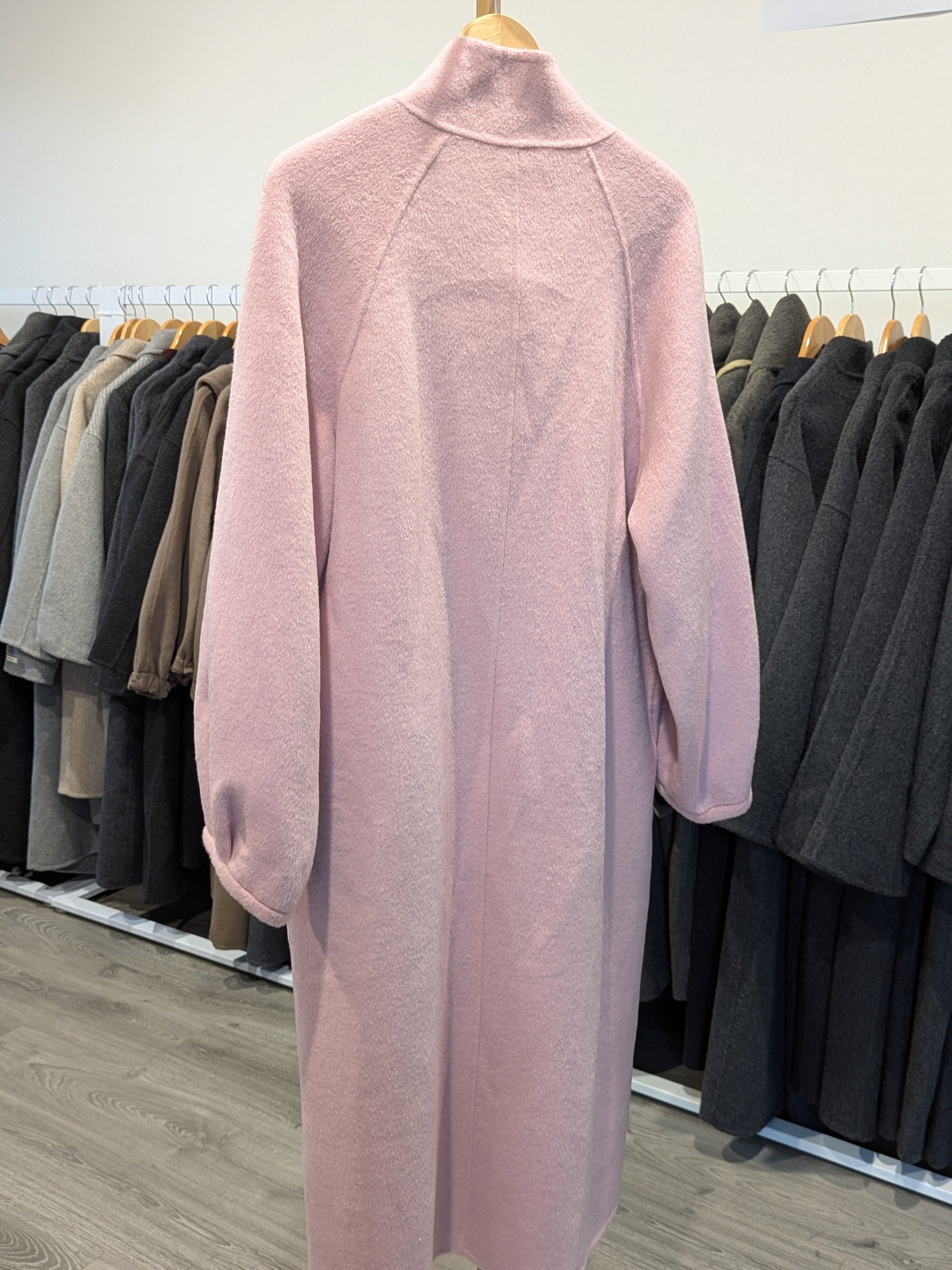 198 100% Wool Coat Pink M 10-14