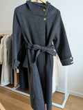 189 Wool Coat Charcoal M 10-12