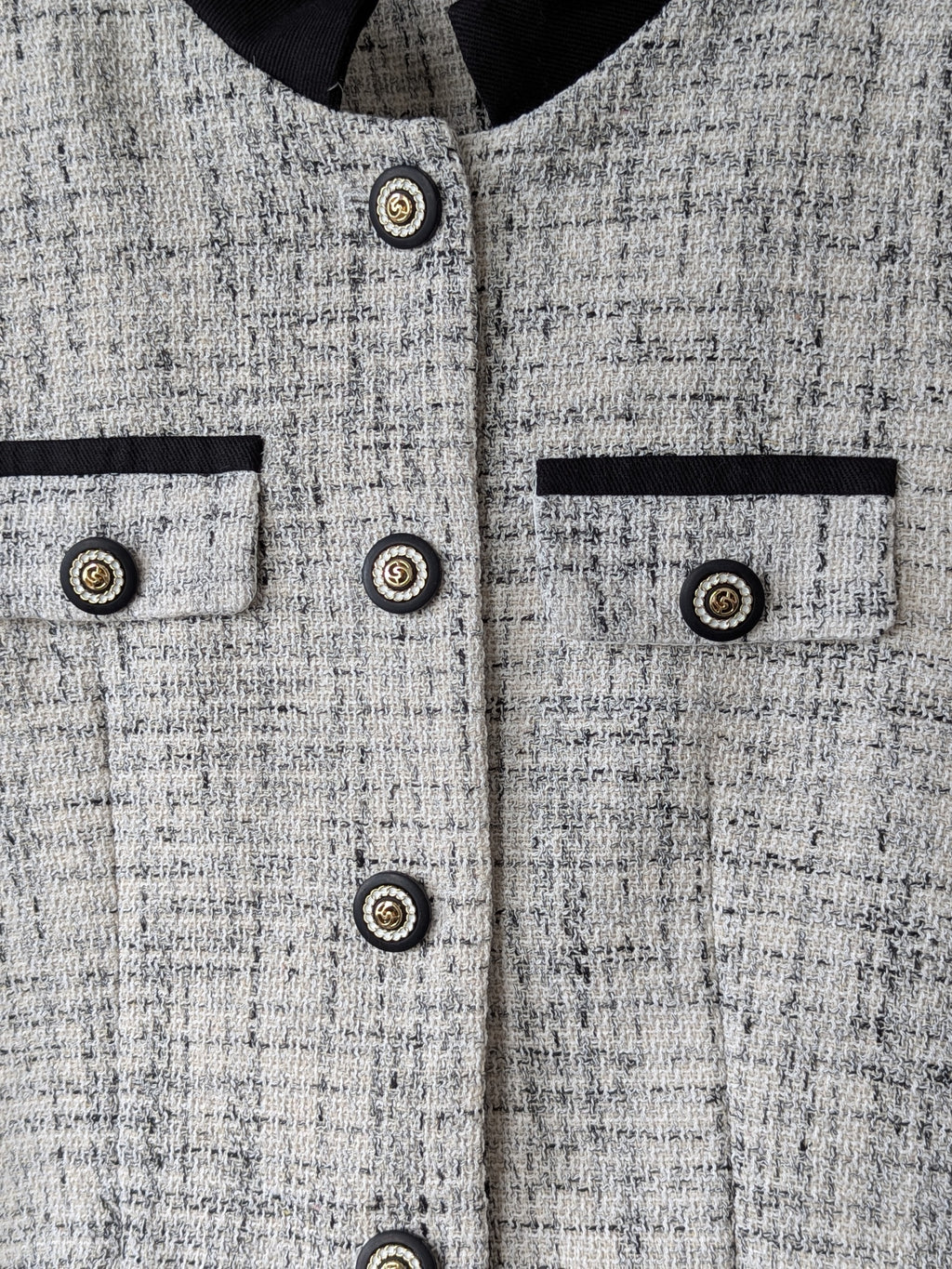 Goose Down Tweed Jacket 131 Size 8-10