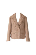 Goose Down Tweed Jacket 134 Size 8-10