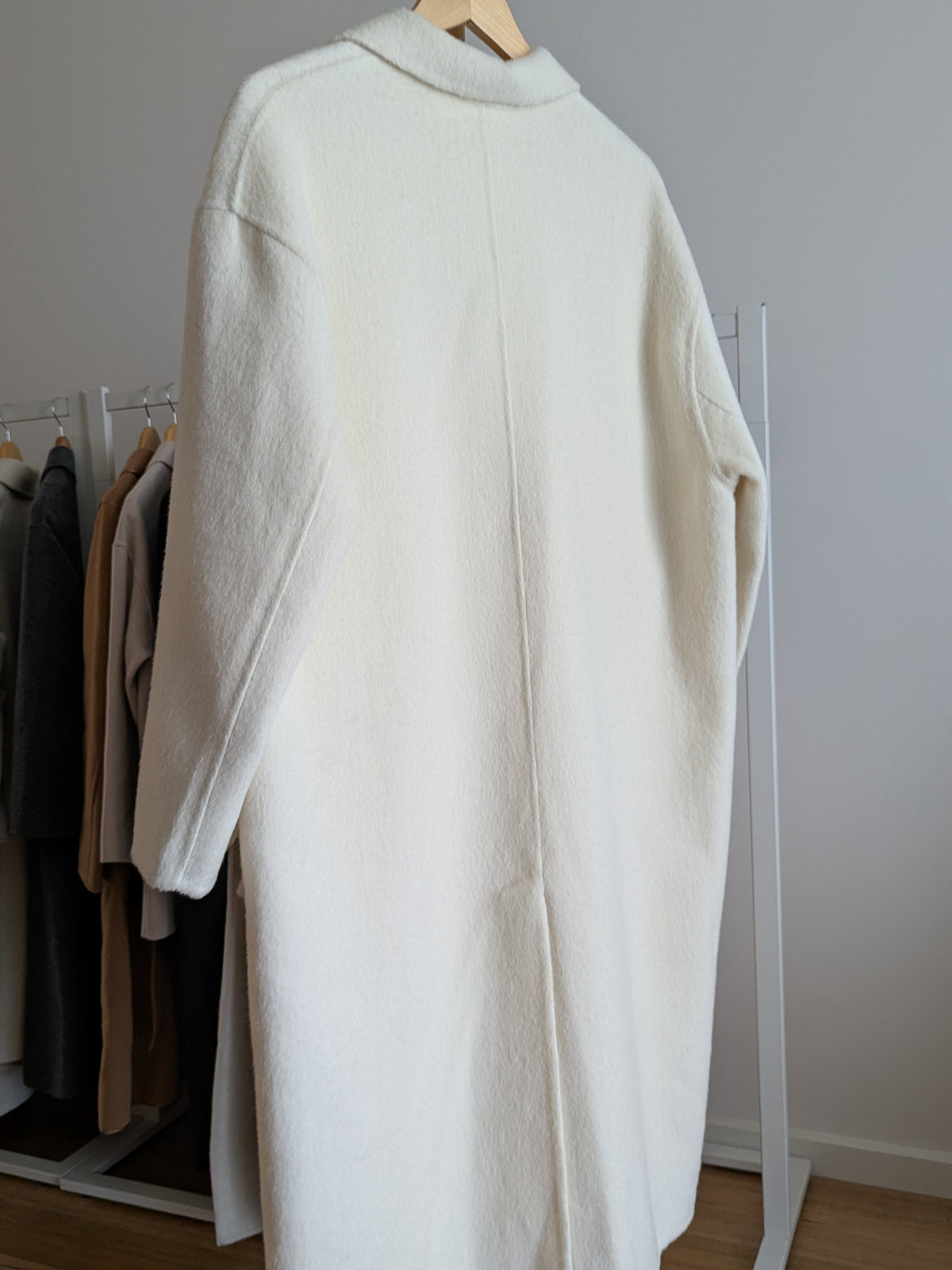 285 72% Wool Coat Cream M 10-14