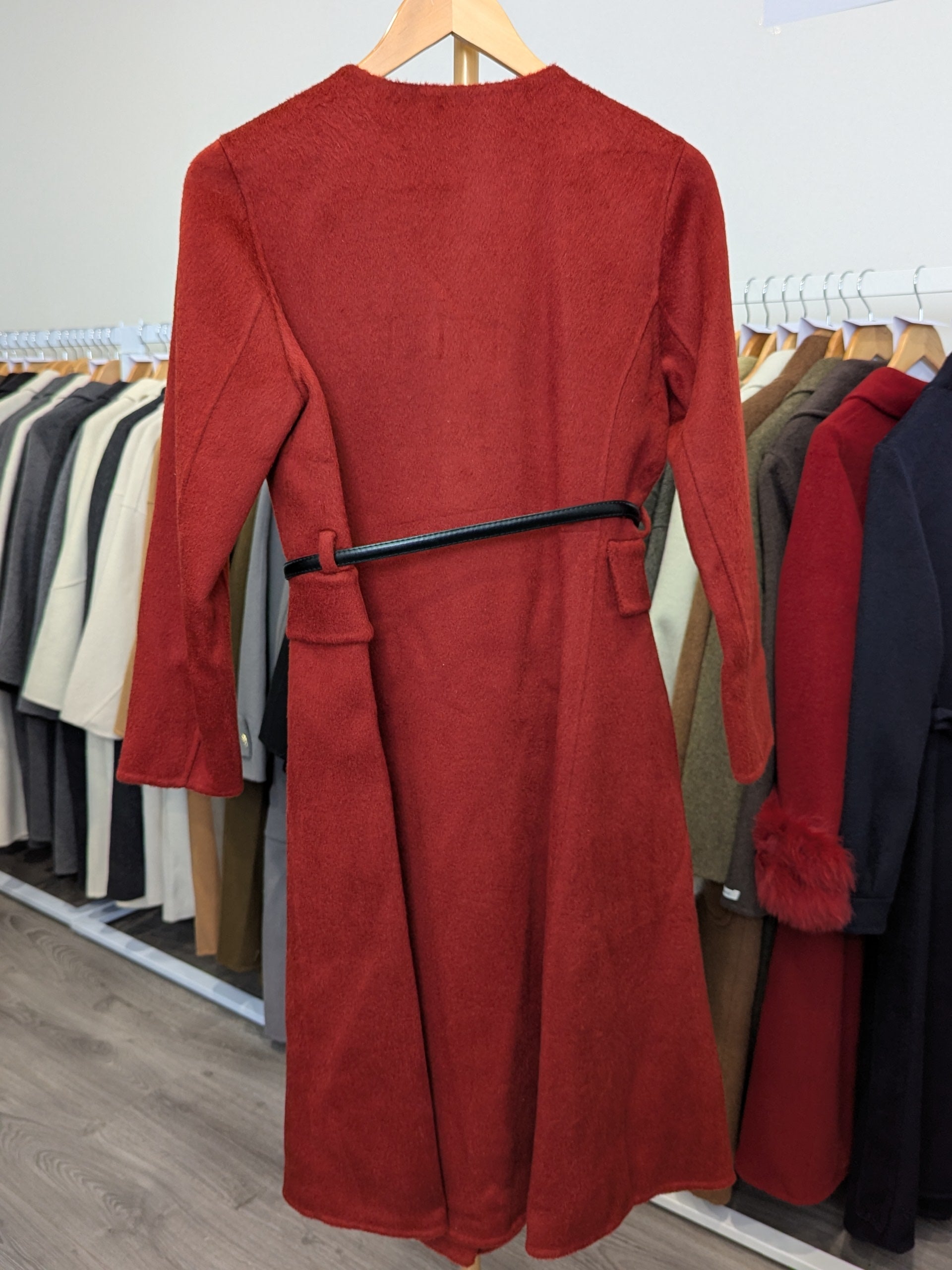 115 70% Wool Coat Red