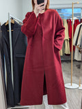 193 100% Wool Coat Burgundy S 8-10 M 12-14
