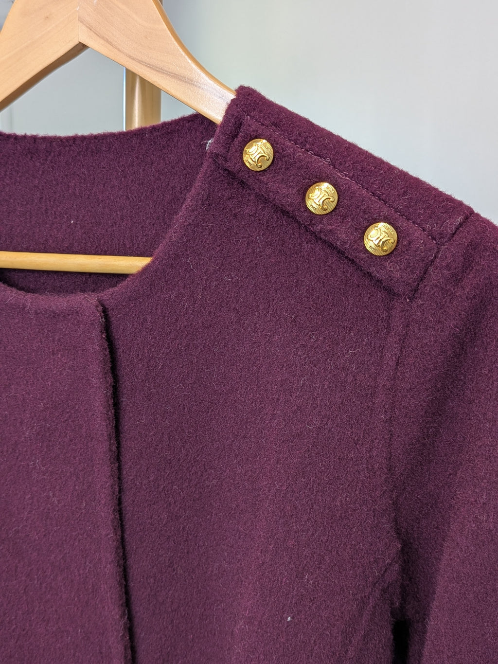 176 70% Wool Coat Purple