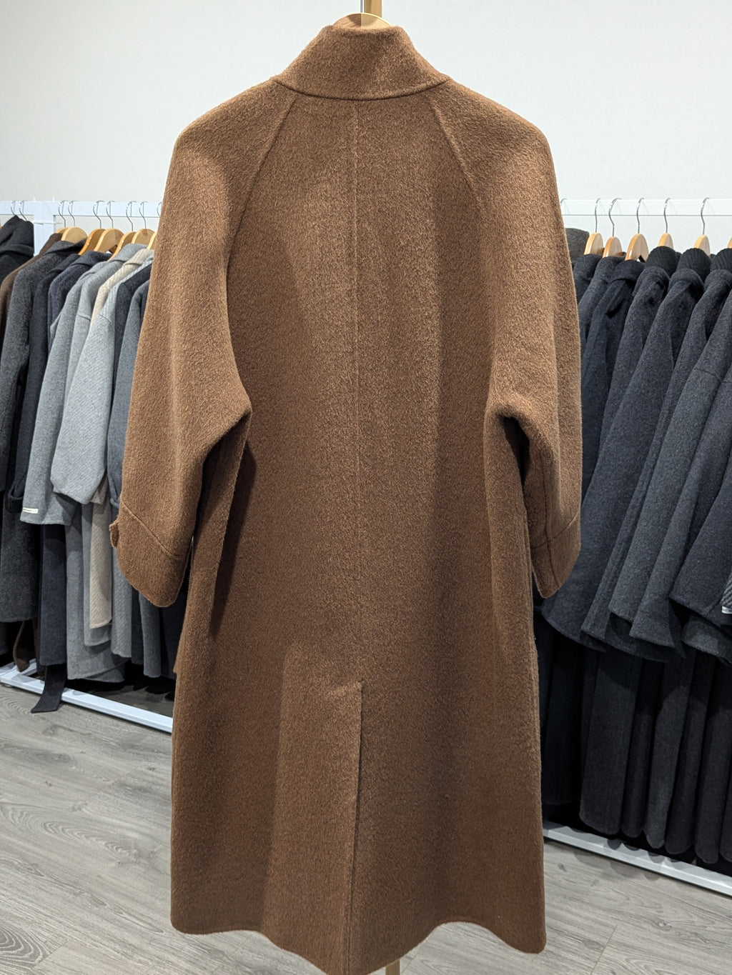 164 100% Wool Coat Tan M 8-12