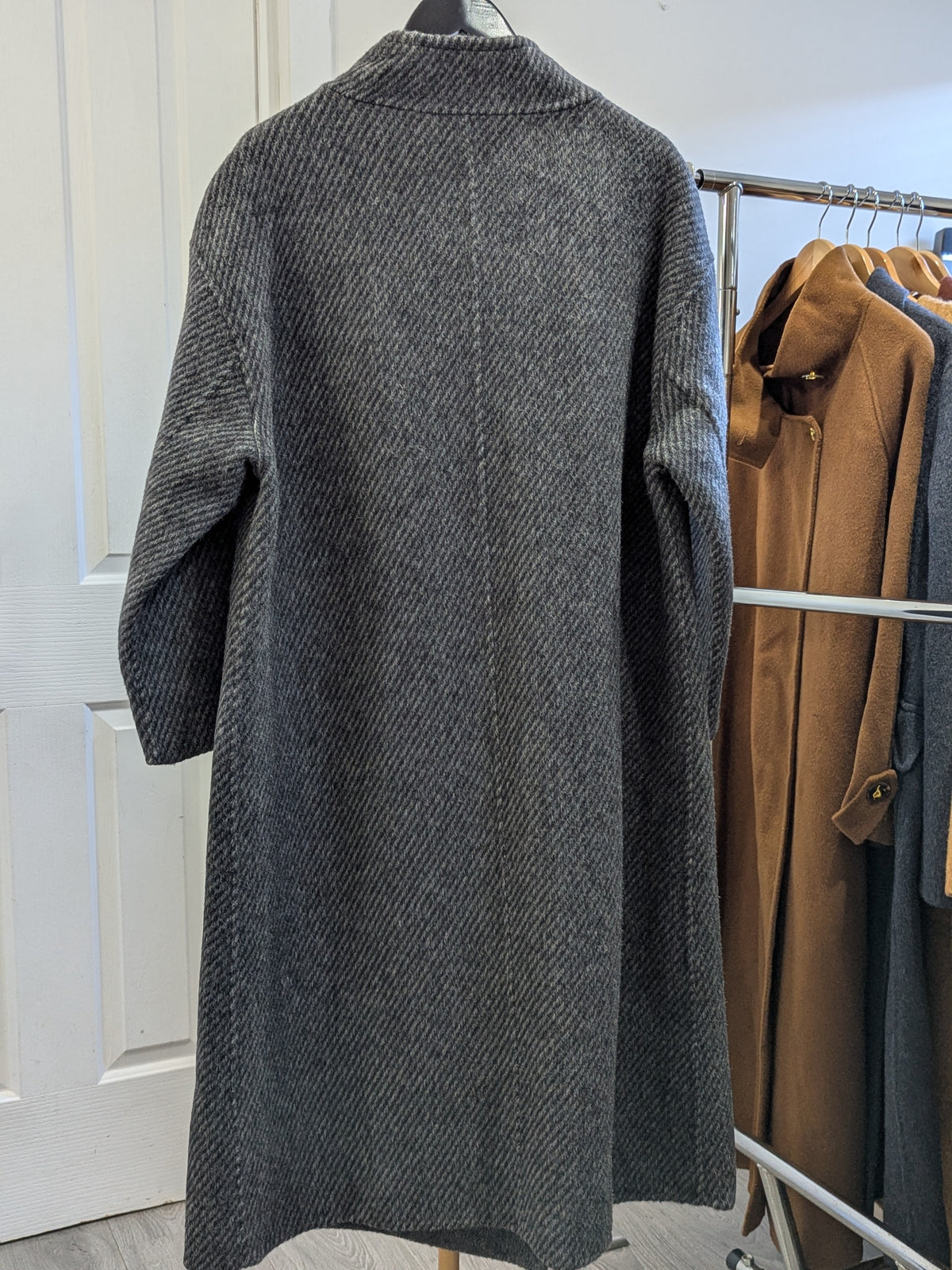 300 100% Wool Coat  Dark Grey S 10-12 M 12-14