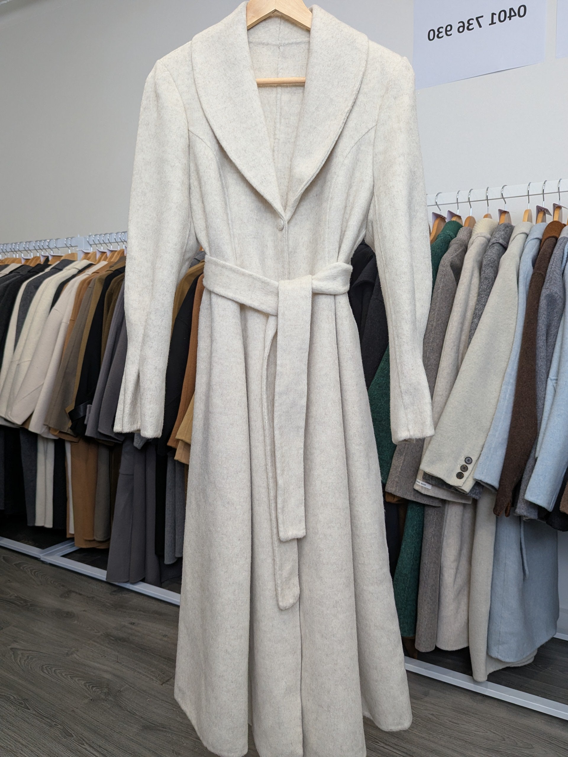 222 100% Wool Coat Beige M 10-12