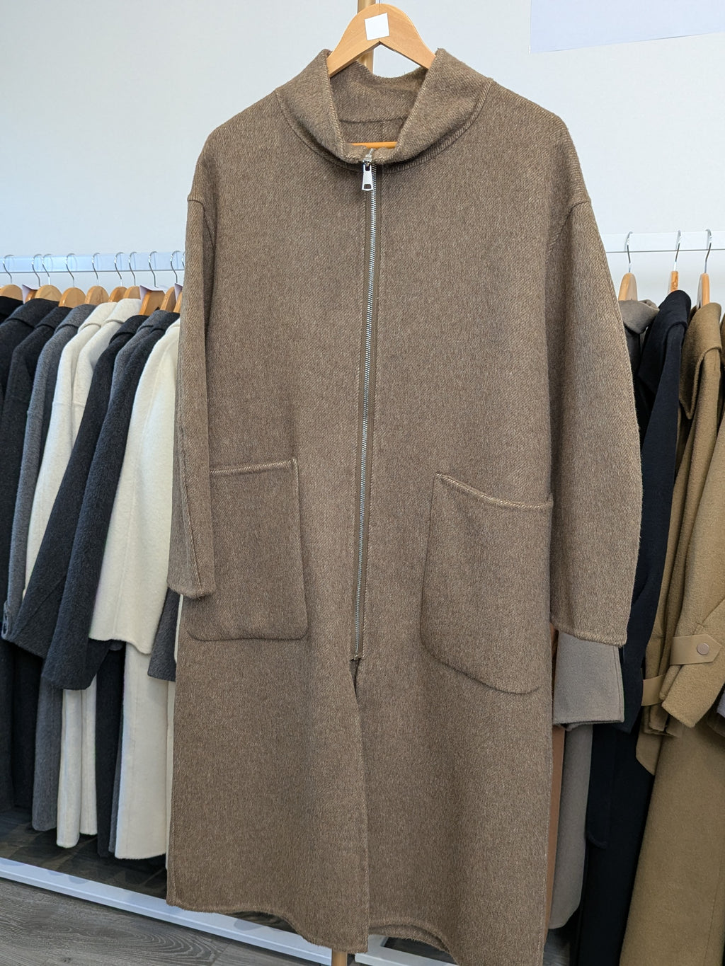 186 100% Wool Coat Olive