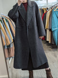 234 70% Wool Coat Dark Grey M 12-16