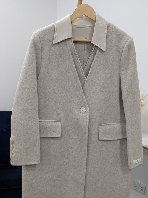 10% Silk 90% Wool Coat Women Warehouse 255
