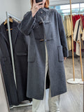 176 100% Wool Coat Dark Grey S 8-12