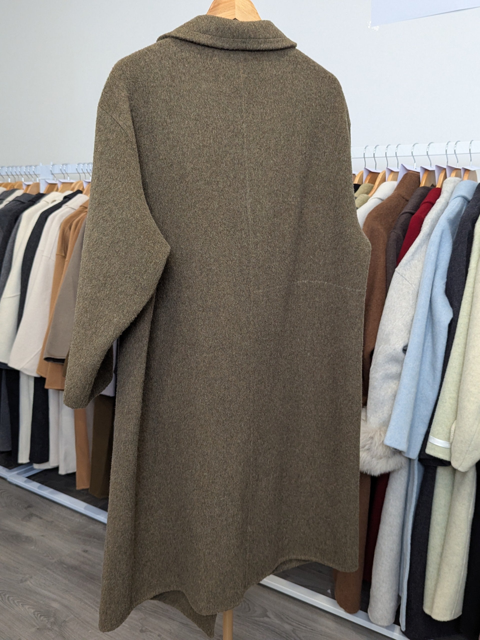 101 70% Wool Coat Olive