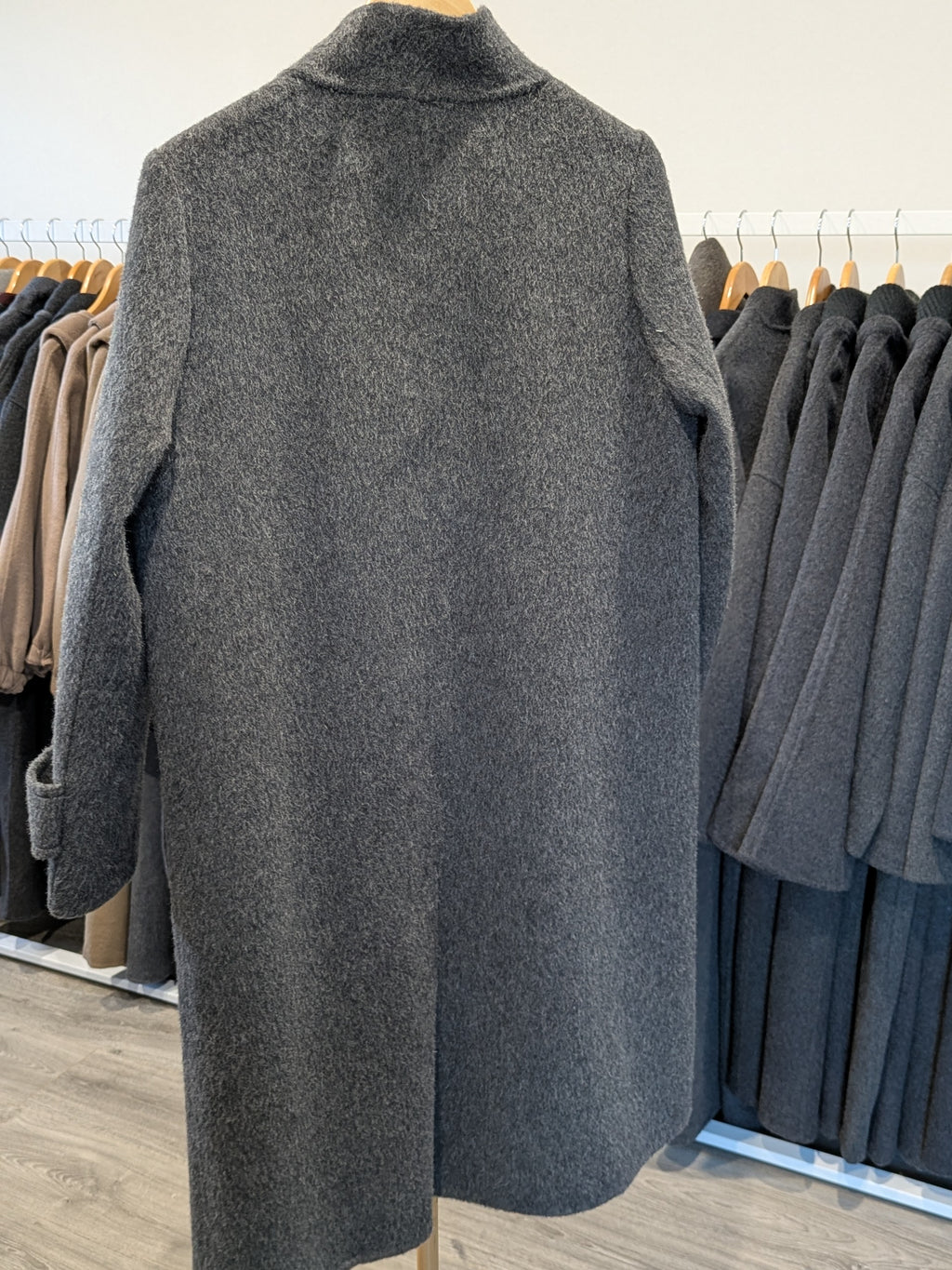 195 67% Wool Coat Dark grey S 6-10