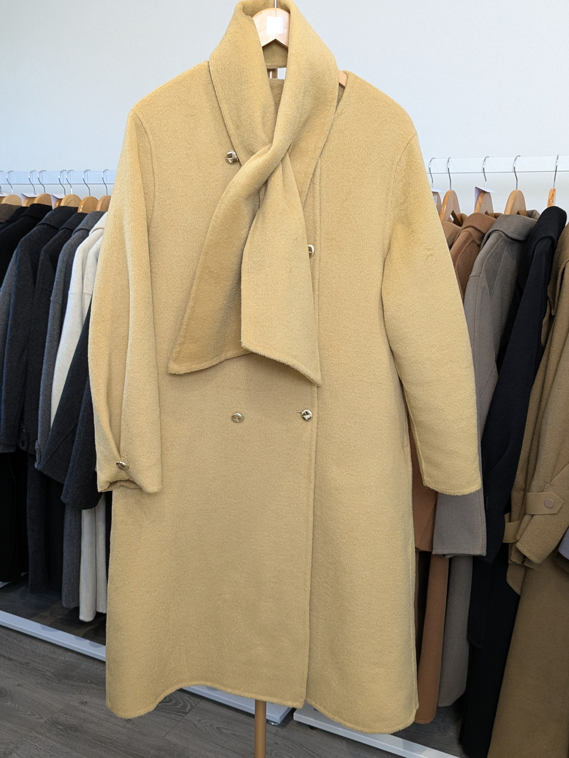 191 100% Wool Coat Yellow